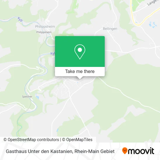 Карта Gasthaus Unter den Kastanien