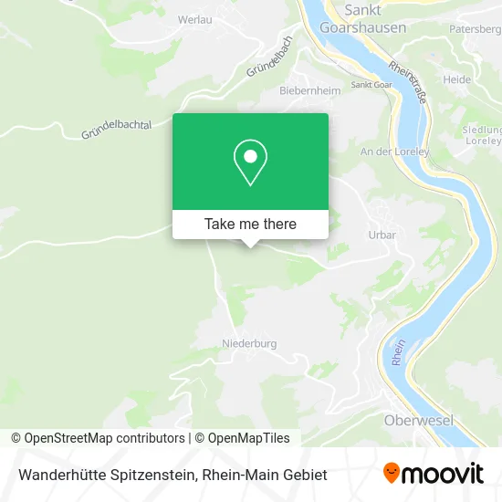 Карта Wanderhütte Spitzenstein