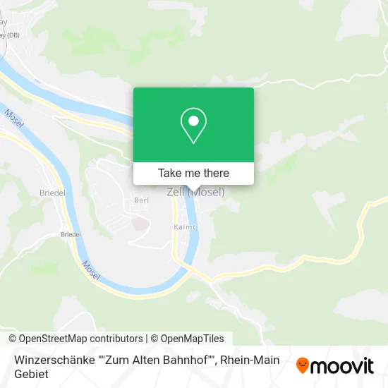 Карта Winzerschänke ""Zum Alten Bahnhof""