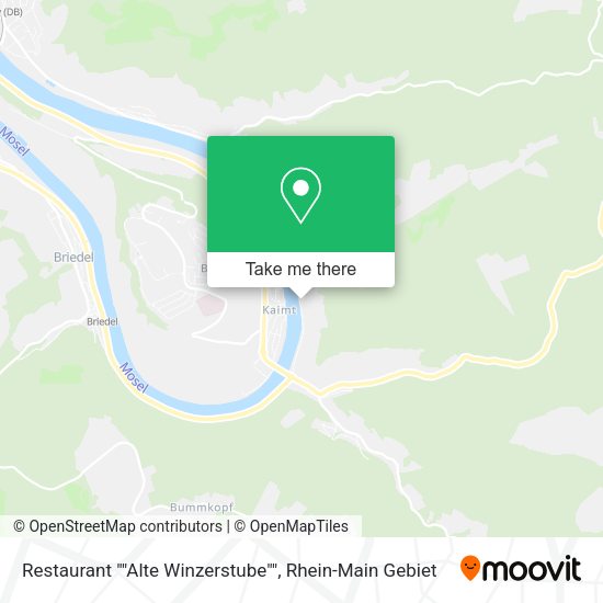 Карта Restaurant ""Alte Winzerstube""