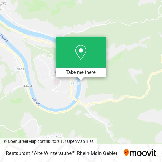 Карта Restaurant ""Alte Winzerstube""