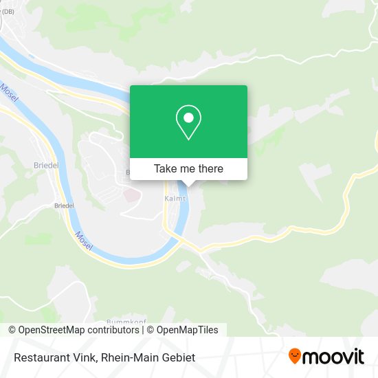 Карта Restaurant Vink