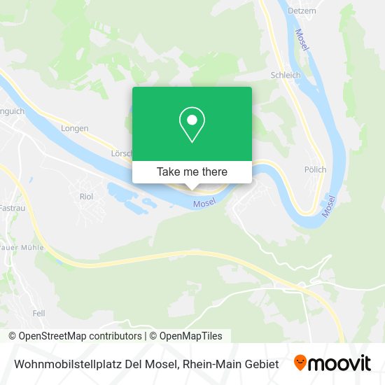 Карта Wohnmobilstellplatz Del Mosel