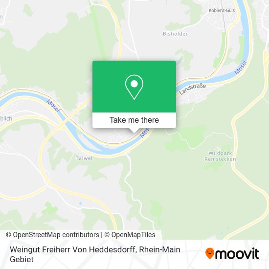 Карта Weingut Freiherr Von Heddesdorff
