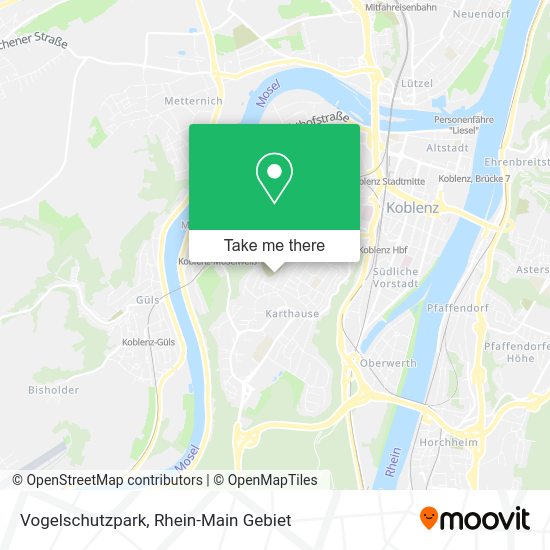 Карта Vogelschutzpark