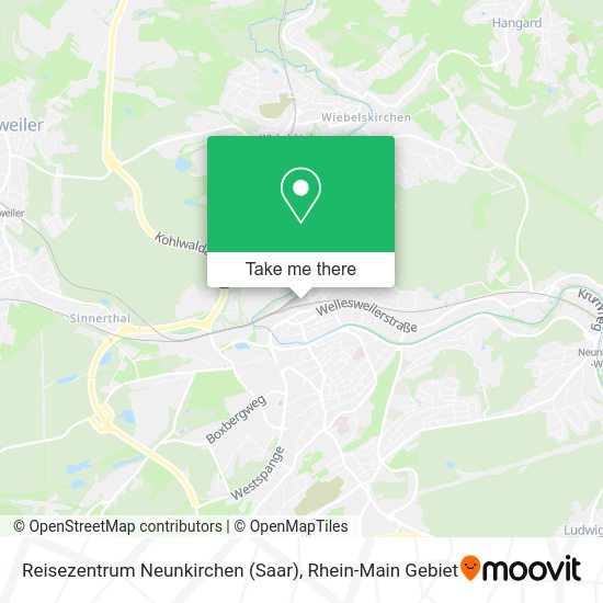Карта Reisezentrum Neunkirchen (Saar)