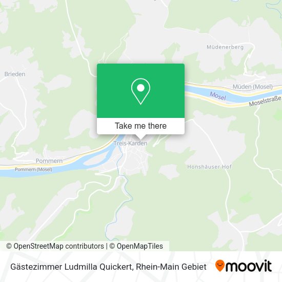 Карта Gästezimmer Ludmilla Quickert