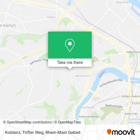 Карта Koblenz, Trifter Weg