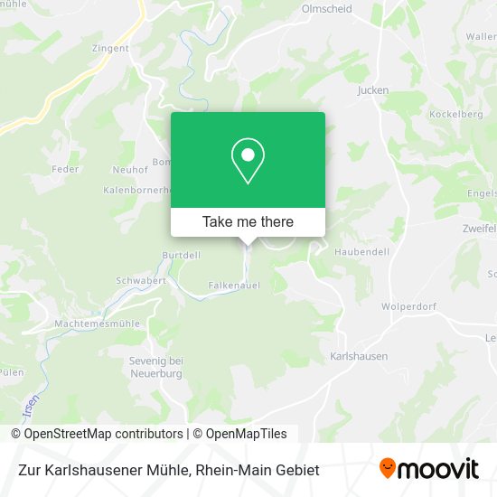 Карта Zur Karlshausener Mühle