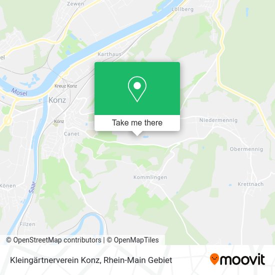Карта Kleingärtnerverein Konz