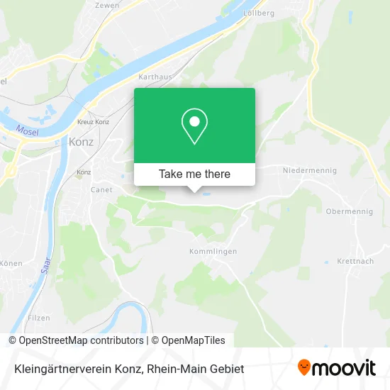 Карта Kleingärtnerverein Konz