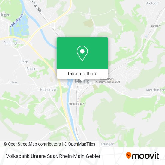 Карта Volksbank Untere Saar