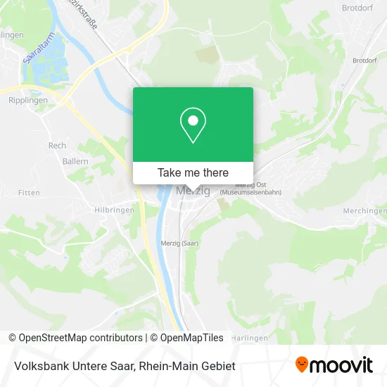 Карта Volksbank Untere Saar