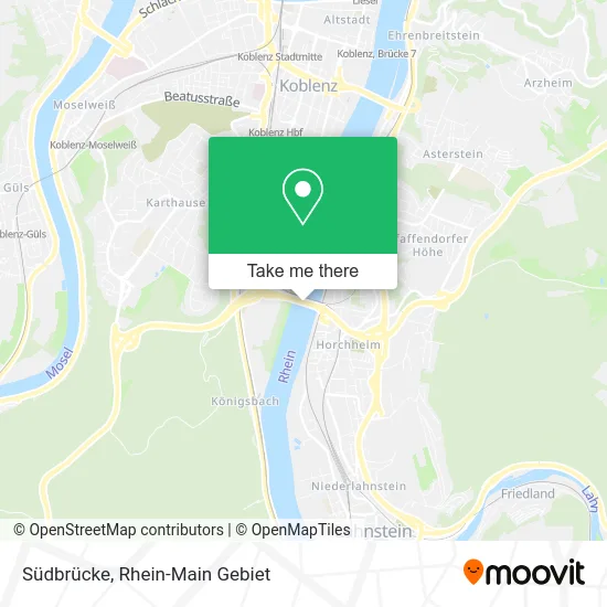 Карта Südbrücke