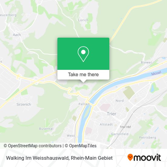 Карта Walking Im Weisshauswald