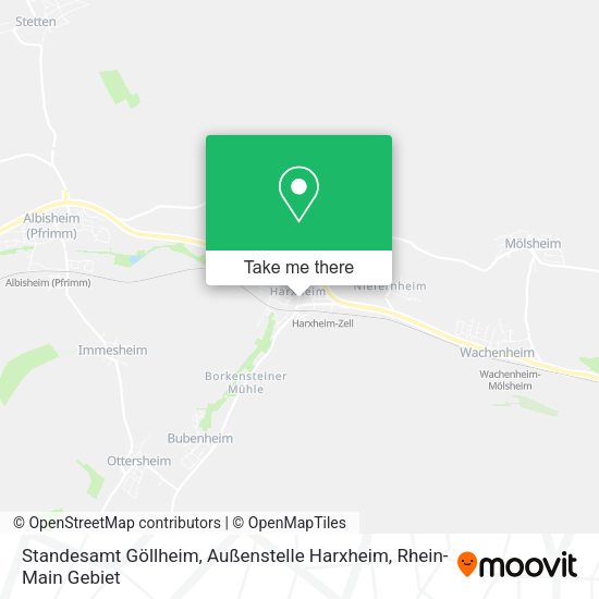Карта Standesamt Göllheim, Außenstelle Harxheim