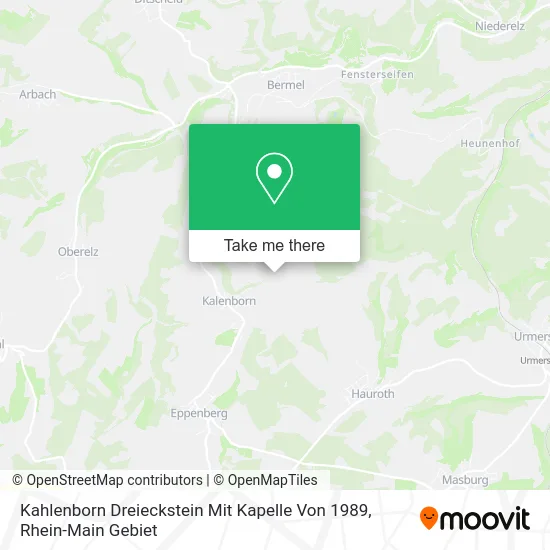 Карта Kahlenborn Dreieckstein Mit Kapelle Von 1989