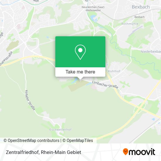 Карта Zentralfriedhof