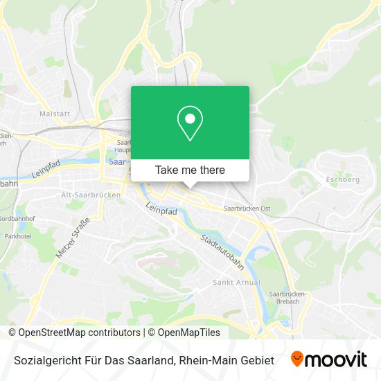 Карта Sozialgericht Für Das Saarland