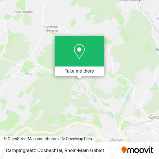 Карта Campingplatz Oosbachtal