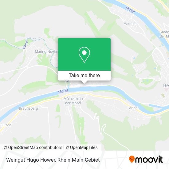 Карта Weingut Hugo Hower