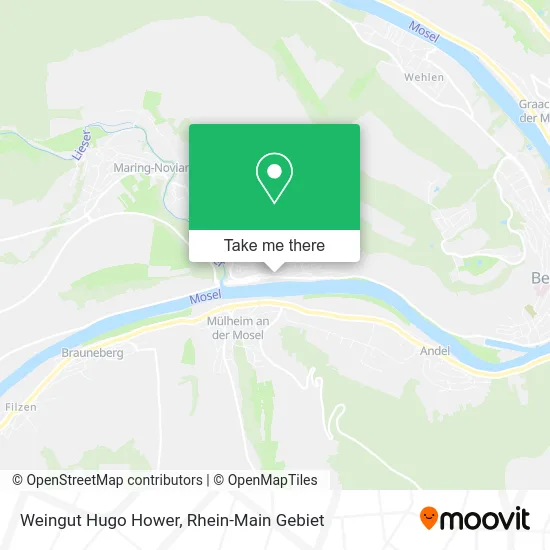 Карта Weingut Hugo Hower