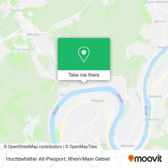 Карта Hochbehälter Alt-Piesport