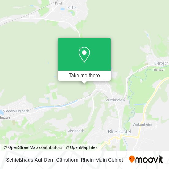 Карта Schießhaus Auf Dem Gänshorn