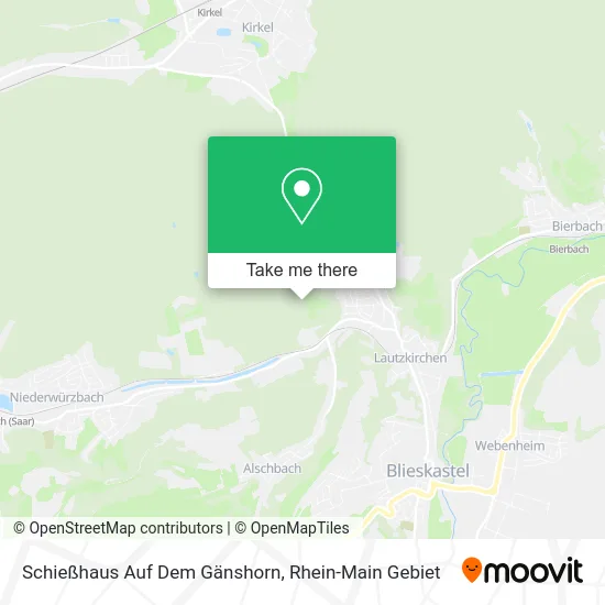 Карта Schießhaus Auf Dem Gänshorn