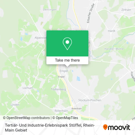 Карта Tertiär- Und Industrie-Erlebnispark Stöffel