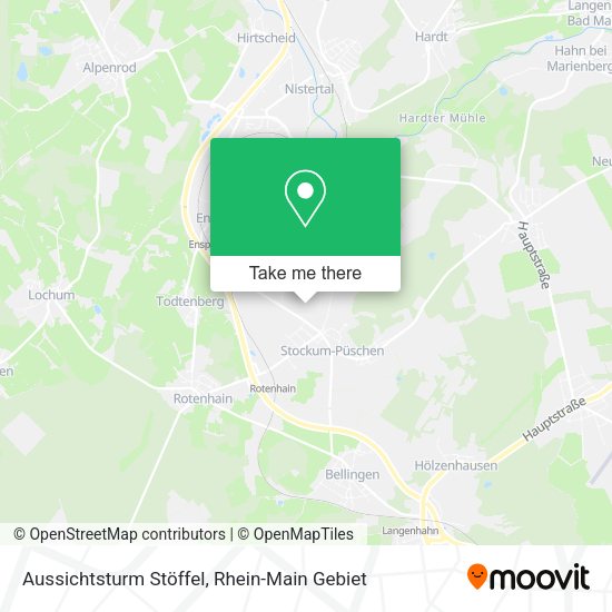 Карта Aussichtsturm Stöffel
