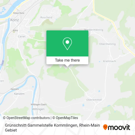 Карта Grünschnitt-Sammelstelle Kommlingen