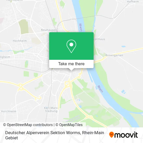 Карта Deutscher Alpenverein Sektion Worms