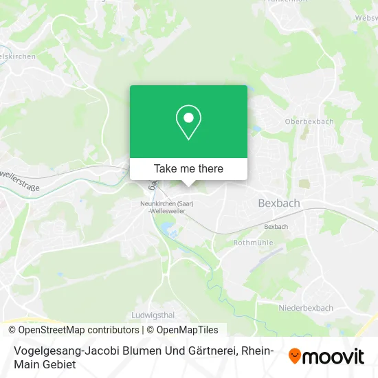 Карта Vogelgesang-Jacobi Blumen Und Gärtnerei