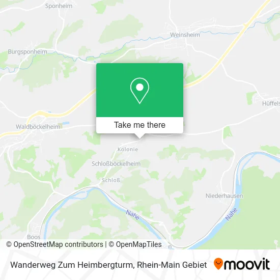 Карта Wanderweg Zum Heimbergturm