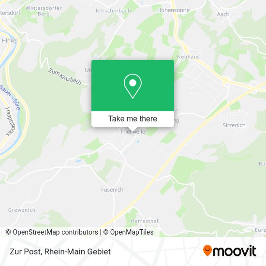 Карта Zur Post