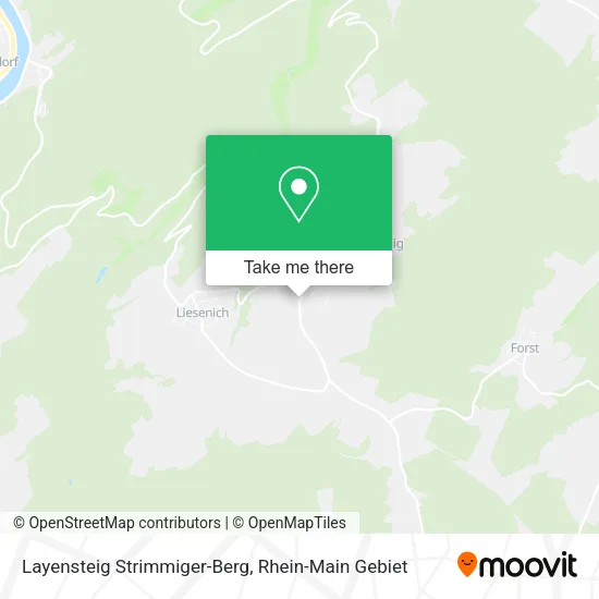Карта Layensteig Strimmiger-Berg