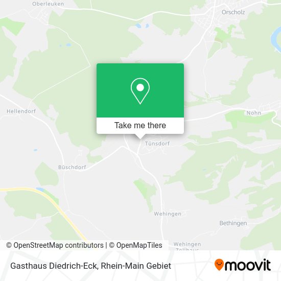 Карта Gasthaus Diedrich-Eck