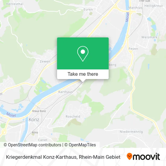 Карта Kriegerdenkmal Konz-Karthaus