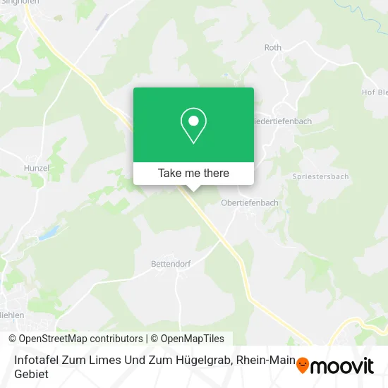 Карта Infotafel Zum Limes Und Zum Hügelgrab