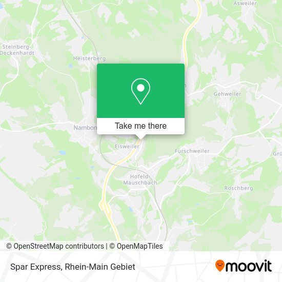 Spar Express map