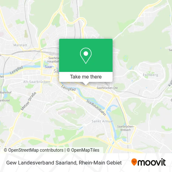 Карта Gew Landesverband Saarland