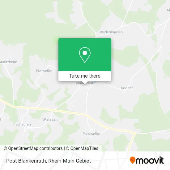 Post Blankenrath map