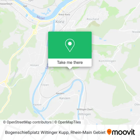 Карта Bogenschießplatz Wiltinger Kupp