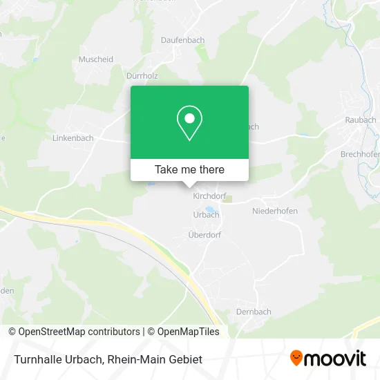 Карта Turnhalle Urbach