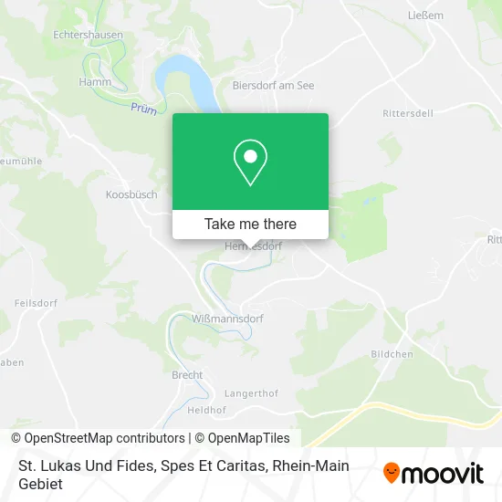 Карта St. Lukas Und Fides, Spes Et Caritas