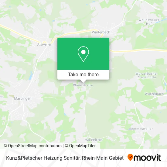 Карта Kunz&Pletscher Heizung Sanitär