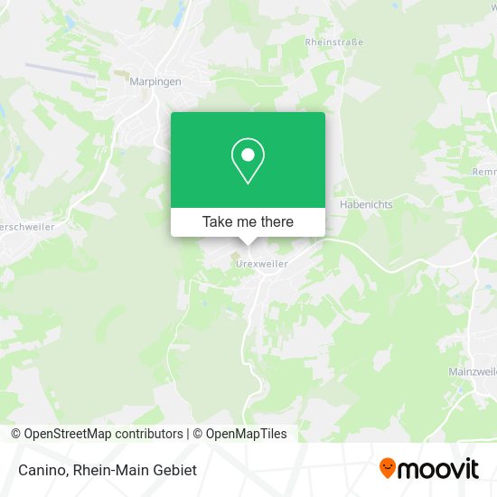 Карта Canino