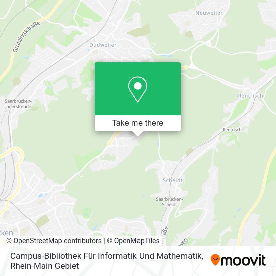 Карта Campus-Bibliothek Für Informatik Und Mathematik