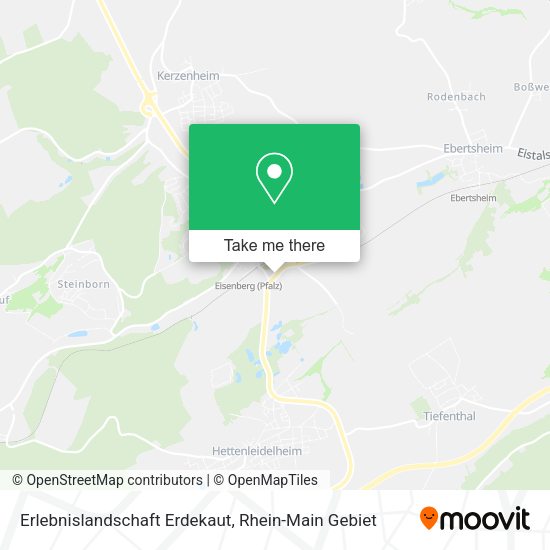 Карта Erlebnislandschaft Erdekaut